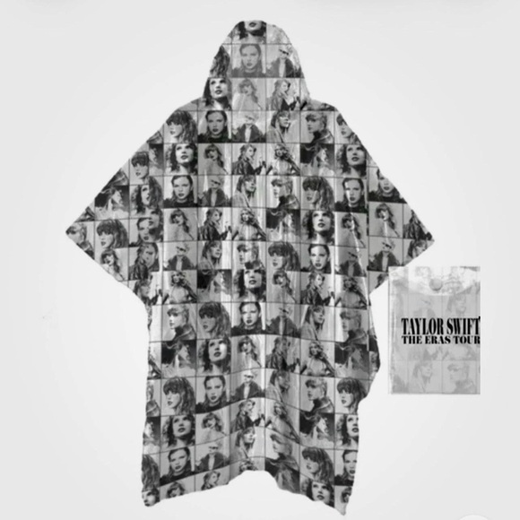 Taylor Swift Jackets & Blazers - Official TAYLOR SWIFT The Eras Tour Hooded Rain Poncho with Pouch NEW